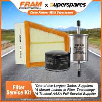 Fram Filter Service Kit Oil Air Fuel for Renault Scenic F4R741 F4R744 K4M700 701