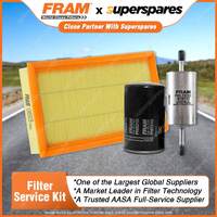 Fram Filter Service Kit Oil Air Fuel for Ford Focus LR EY-Zetec 2002-2005