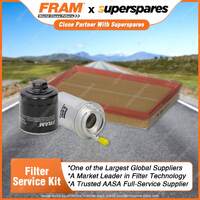 Fram Filter Service Kit Oil Air Fuel for Volkswagen Polo 9N 07/2002-09/2008