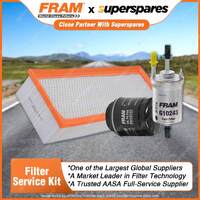 Fram Filter Service Kit Oil Air Fuel for Volkswagen Beetle Jetta Golf Mk VI TSI