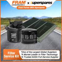 Fram Filter Service Kit Oil Air Fuel for Honda Civic EG D16A8 EH Crx EG