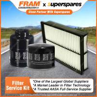 Fram Filter Service Kit Oil Air Fuel for Mazda Mazda 3 BK BL 08/2007-01/2014