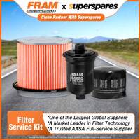 Fram Filter Service Kit Oil Air Fuel for Hyundai Sonata DF II II-III