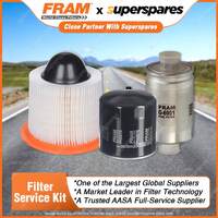 Fram Filter Service Kit Oil Air Fuel for Ford Falcon Ute AUII Te50 AU I-II