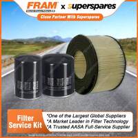 Fram Filter Service Kit Oil Air Fuel for Toyota Bundera Landcruiser BJ74