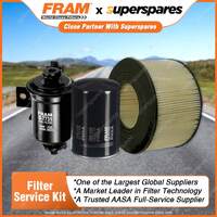 Fram Filter Service Kit Oil Air Fuel for Toyota Landcruiser FZJ70 FZJ75 80 LWB