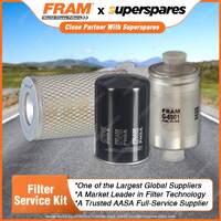 Fram Filter Service Kit Oil Air Fuel for Ford Falcon Outback Ute Van XG