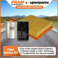 Fram Filter Service Kit Oil Air Fuel for Audi 80 B4 2.3E 08/1992-1994