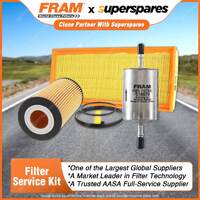 Fram Filter Service Kit Oil Air Fuel for Audi A3 8P 2.0 FSI BMB 07/2004-09/2005