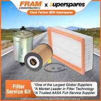 Fram Filter Service Kit Oil Air Fuel for BMW 318I E36 02/1994-08/1998