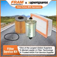 Fram Filter Service Kit Oil Air Fuel for BMW 525I E34 09/1988-10/1990