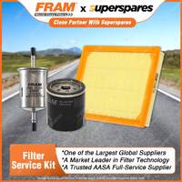 Fram Filter Service Kit Oil Air Fuel for Citroen Xsara N6 H/Back 1999-2001