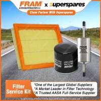 Fram Filter Service Kit Oil Air Fuel for Ford Fiesta WQ 02/2006-12/2008