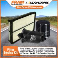 Fram Filter Service Kit Oil Air Fuel for Holden Apollo JP 5S-FE 09/1995-1997