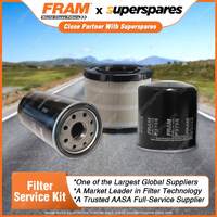 Fram Filter Service Kit Oil Air Fuel for Holden Jackaroo UBS73 02/1998-09/2004