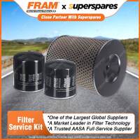 Fram Filter Service Kit Oil Air Fuel for Holden Shuttle WFR51 03/1982-1986