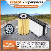 Fram Filter Service Kit Oil Air Fuel for Hyundai Accent RB 01/2012-On