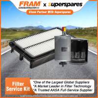 Fram Filter Service Kit Oil Air Fuel for Kia Grand Carnival VQ 03/2009-On
