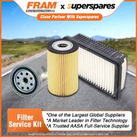 Fram Filter Service Kit Oil Air Fuel for Kia Soul AM D4FB 04/2009-On