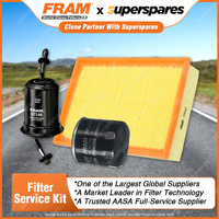 Fram Filter Service Kit Oil Air Fuel for Mazda E1800 FWD 02/2003-2006