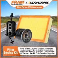 Fram Filter Service Kit Oil Air Fuel for Mazda E1800 FWD 02/2003-2006