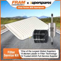 Fram Filter Service Kit Oil Air Fuel for Mazda Mazda 2 DY 12/2002-2007