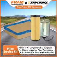 Fram Filter Service Kit Oil Air Fuel for Mercedes Benz C180 W202 11/1994-10/2000