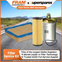 Fram Filter Service Kit Oil Air Fuel for Mercedes Benz C280 W202 02/1994-1997