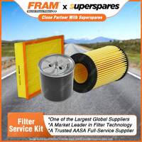 Fram Filter Service Kit Oil Air Fuel for Mercedes Benz Sprinter 415 W906 2008-10