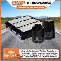 Fram Filter Service Kit Oil Air Fuel for Mitsubishi Triton ML 06/2006-06/2009