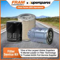 Fram Filter Service Kit Oil Air Fuel for Nissan Civilian Bus W40 09/1991-07/1999