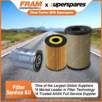 Fram Filter Service Kit Oil Air Fuel for Nissan Navara D22 III 12/2001-2005