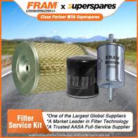 Fram Filter Service Kit Oil Air Fuel for Nissan Urvan E24 Z24S 02/1987-1993