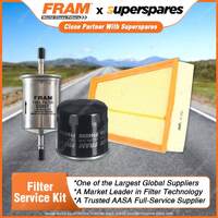 Fram Filter Service Kit Oil Air Fuel for Renault Megane X32 III 07/2012-On