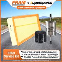 Fram Filter Service Kit Oil Air Fuel for Renault Megane X95T III 08/2012-09/2014