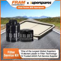 Fram Filter Service Kit Oil Air Fuel for Subaru Outback BR 11/2009-On