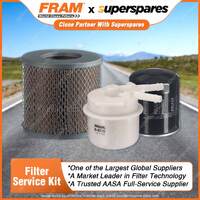 Fram Filter Service Kit Oil Air Fuel for Toyota 4 Runner RN130 1993-06/1996