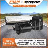 Fram Filter Service Kit Oil Air Fuel for Toyota Landcruiser Prado RZJ120R 03-04