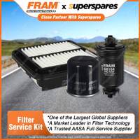 Fram Filter Service Kit Oil Air Fuel for Toyota Paseo EL44R 07/1991-1996