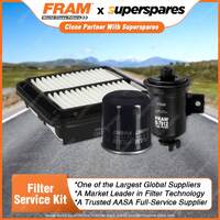 Fram Filter Service Kit Oil Air Fuel for Toyota Starlet EP91 04/1996-10/1999