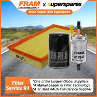 Fram Filter Service Kit Oil Air Fuel for Volkswagen Golf Mk IV 2001-2003