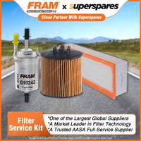 Fram Filter Service Kit Oil Air Fuel for Volkswagen Golf Mk V GT 05/2007-02/2009