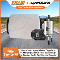 Fram Filter Service Kit Oil Air Fuel for Volkswagen Golf Mk VI 90 TSI 2009-2014
