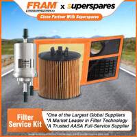 Fram Filter Service Kit Oil Air Fuel for Volkswagen Polo 9N BTS 07/2006-04/2010