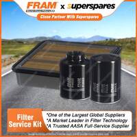 Fram Filter Service Kit Oil Air Fuel for Mazda B2500 Bravo UFY0W 2.5L 00-06