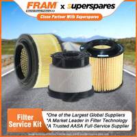 Fram Filter Service Kit Oil Air Fuel for Mazda Bt50 UP0Y Turbo Diesel