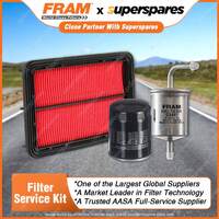 Fram Filter Service Kit Oil Air Fuel for Mazda Mx-6 626 GE V6 2.5L Petrol