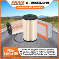 Fram Filter Service Kit Oil Air Fuel for Volkswagen Eos 1F Tiguan 5N Passat 3C