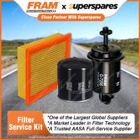 Fram Filter Service Kit Oil Air Fuel for Mazda B4000 Bravo V6 4L Petrol