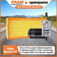 Fram Filter Service Kit Oil Air Fuel for Volkswagen Eos 1F 147 TSI 4cyls